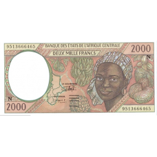 P503Nc Equatorial Guinea - 2000 Francs Year 1995
